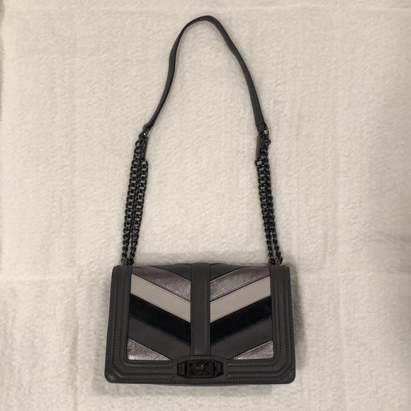 Rebecca Minkoff Chevron Quilted Leather Love bag - Picture 2 of 8